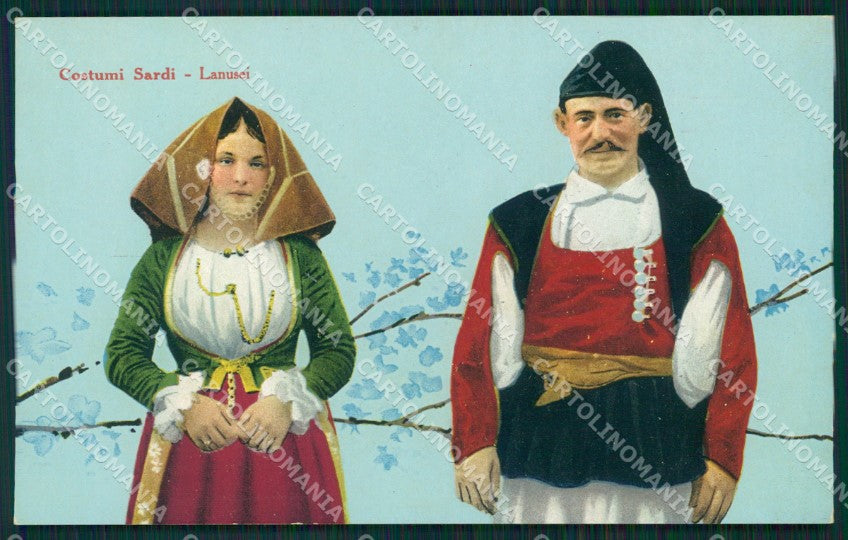 Nuoro Ogliastra Lanusei Costumi cartolina MT1863 – fronte