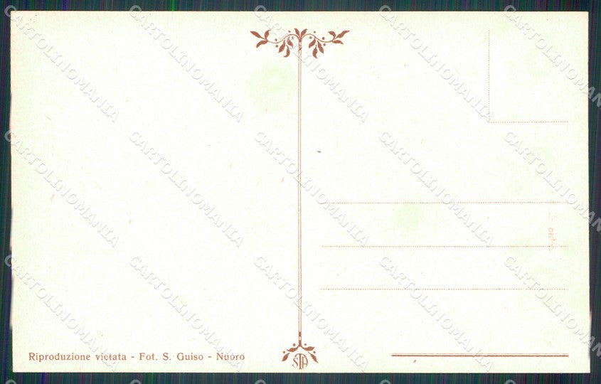 Nuoro città Costumi cartolina MT1867 – retro