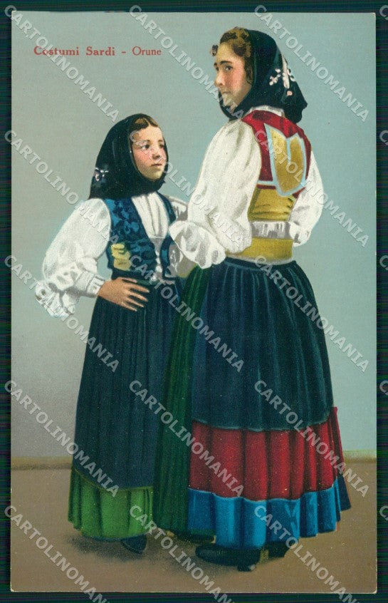 Nuoro Orune Costumi cartolina MT1875 – fronte