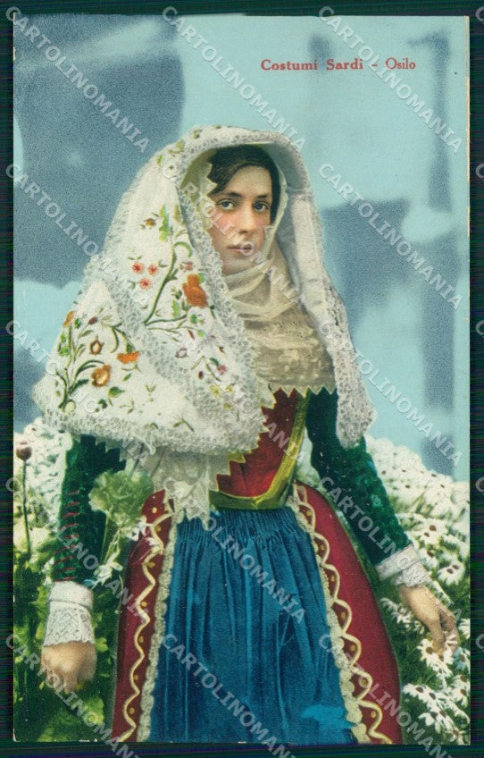 Sassari Osilo Costumi cartolina MT1877 – fronte