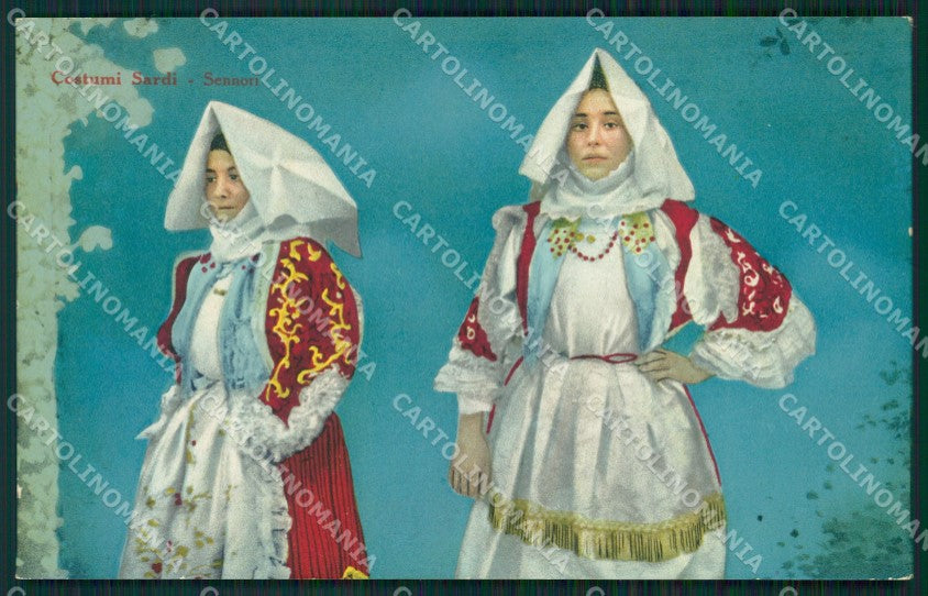 Sassari Sennori Costumi cartolina MT1880 – fronte