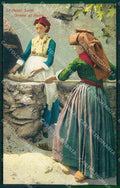 Cagliari città Costumi cartolina MT1888 – fronte