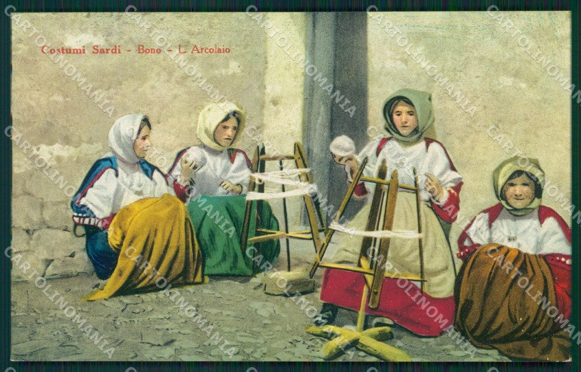 Sassari Bono Costumi Arcolaio cartolina MT1890 – fronte