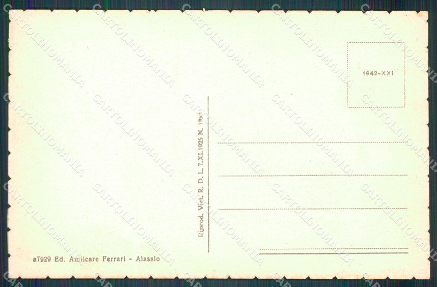 Savona Alassio cartolina MT1896 – retro