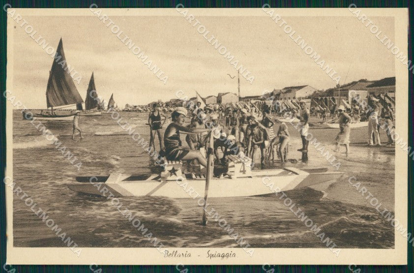 Rimini Bellaria Barche cartolina MT1902 – fronte