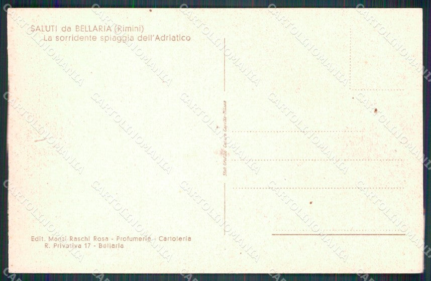 Rimini Bellaria Barca Pin Up cartolina MT1903 – retro