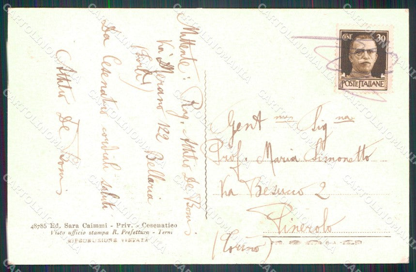Forlì Cesenatico cartolina MT1910 – retro