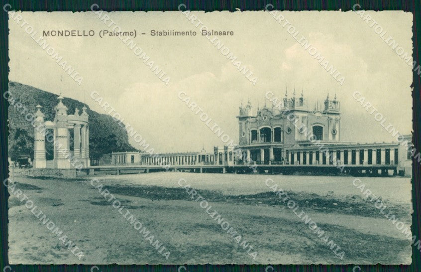 Palermo Mondello Stabilimento Balneare cartolina MT1926 – fronte