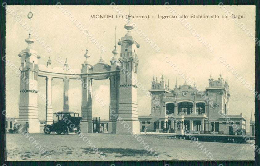 Palermo Mondello Stabilimento Balneare cartolina MT1927 – fronte