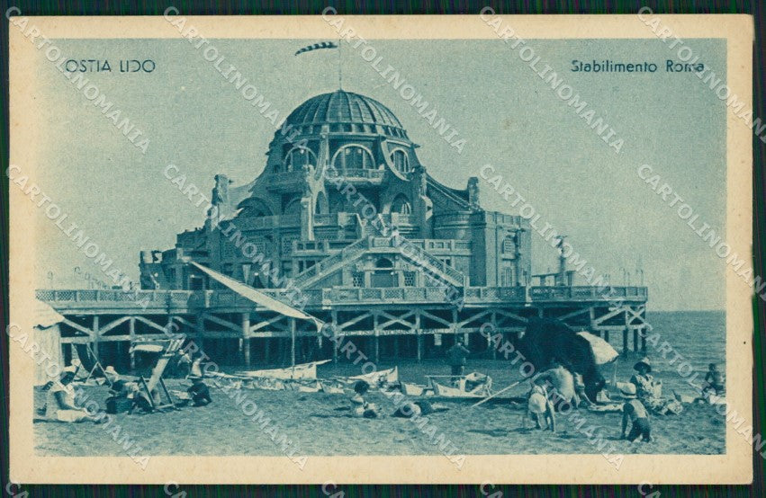 Roma Ostia Lido di Stabilimento Roma cartolina MT1931 – fronte