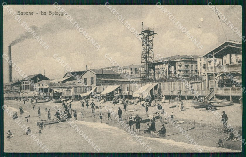 Savona città PIEGHE cartolina MT1940 – fronte