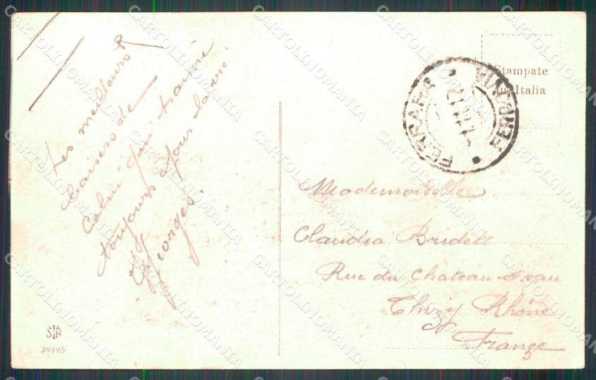 Savona città PIEGHE cartolina MT1940 – retro