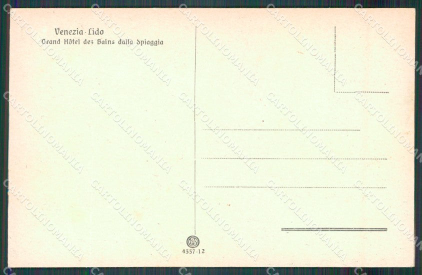 Venezia Lido di cartolina MT1961 – retro