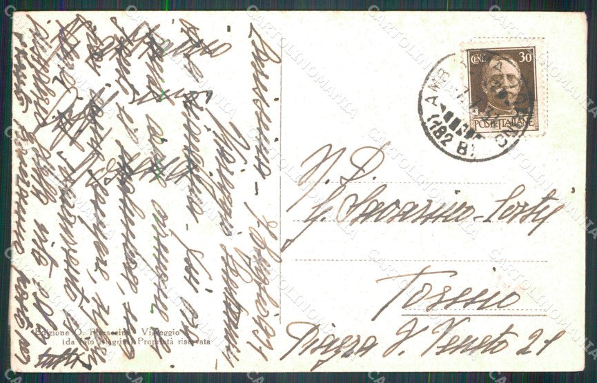 Lucca Viareggio cartolina MT1978 – retro