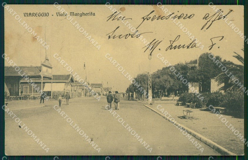 Lucca Viareggio Viale Margherita cartolina MT1982 – fronte