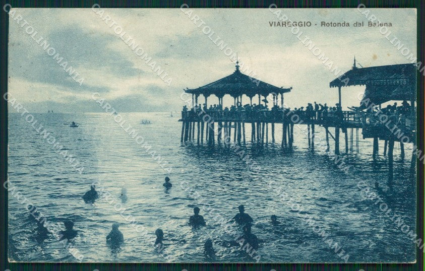 Lucca Viareggio Rotonda del Balena cartolina MT1985 – fronte