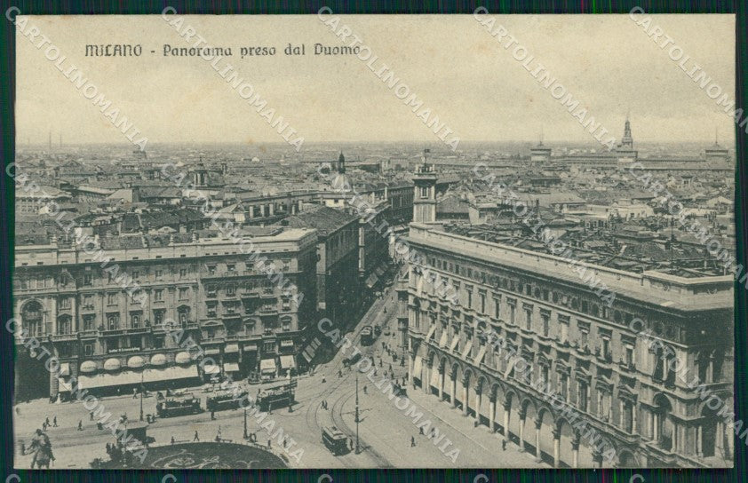 Milano città Panorama dal Duomo cartolina MT2040 – fronte