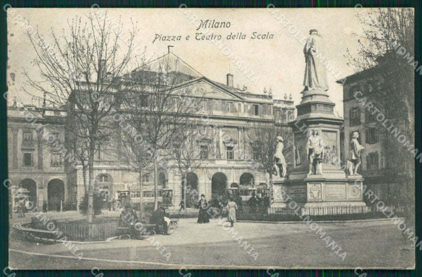 Milano città Teatro alla Scala Tram cartolina MT2058 – fronte