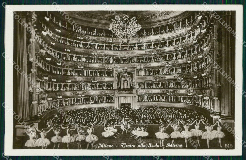 Milano città Teatro alla Scala Interno Foto cartolina MT2064 – fronte