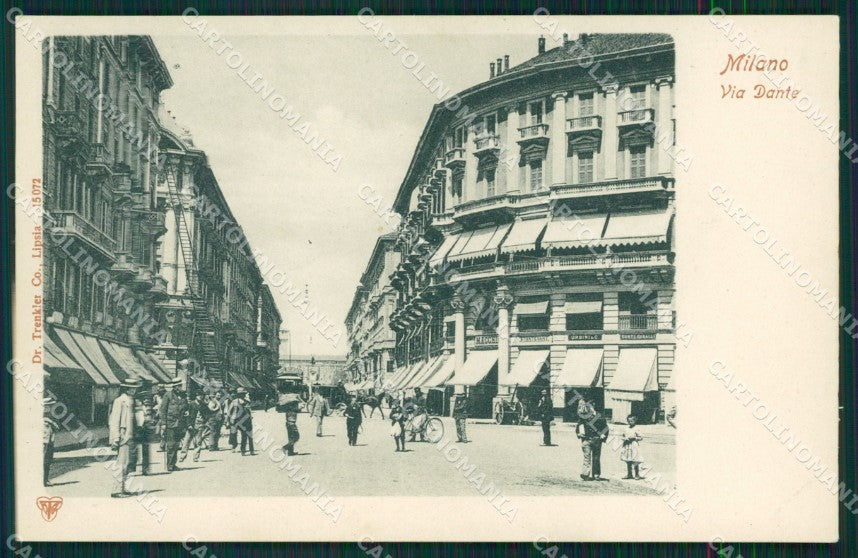 Milano città Via Dante cartolina MT2070 – fronte