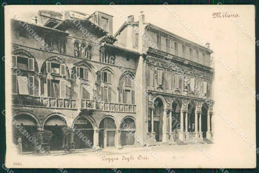 Milano città Loggia degli Osii Foto cartolina MT2085 – fronte