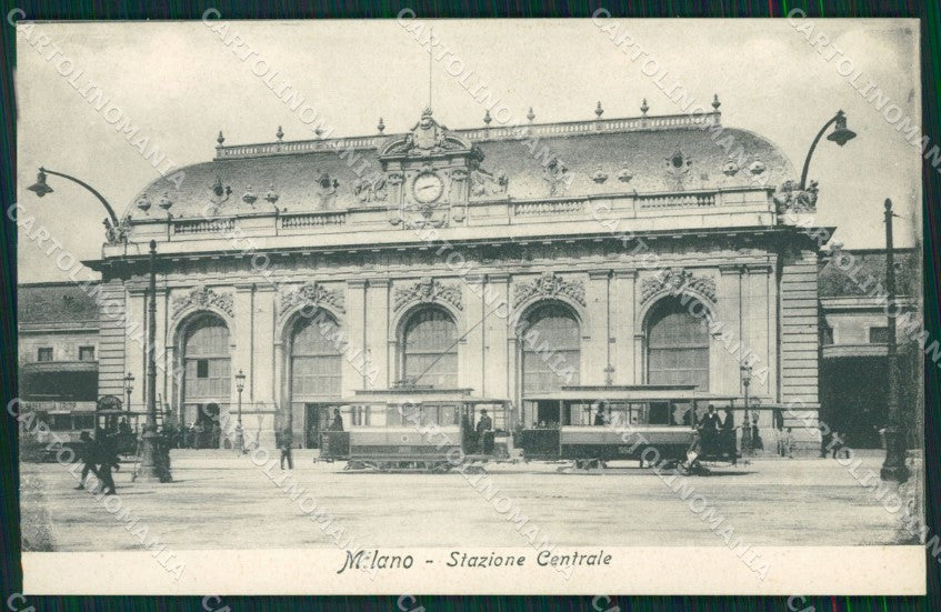Milano città Stazione Centrale Tram cartolina MT2095 – fronte