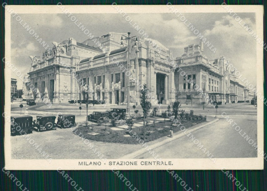 Milano città Stazione Centrale Auto cartolina MT2098 – fronte