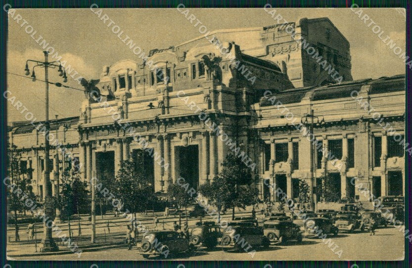 Milano città Stazione Centrale Auto cartolina MT2099 – fronte