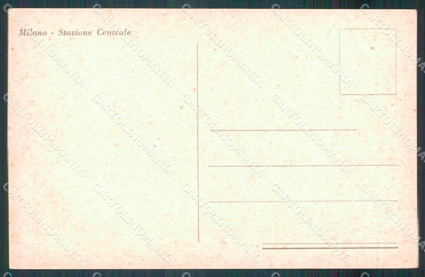 Milano città Stazione Centrale Auto cartolina MT2099 – retro