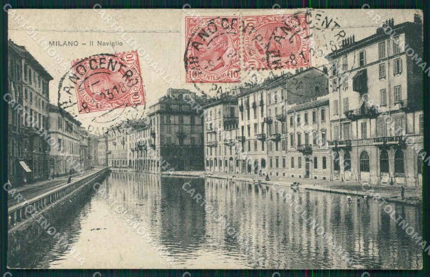 Milano città Naviglio cartolina MT2107 – fronte