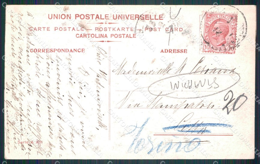 Milano città Monumento Napoleone I STRAPPINI Foto cartolina MT2109 – retro