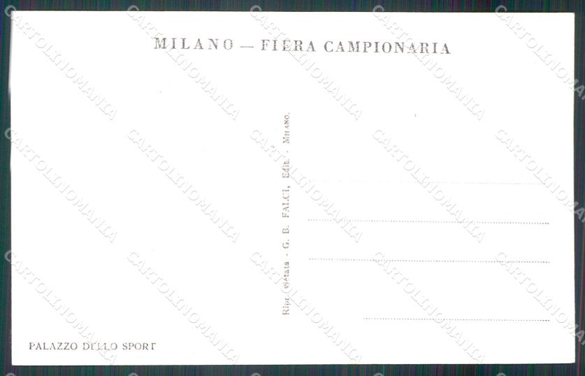 Milano città Fiera di Palazzo dello Sport Foto cartolina MT2143 – retro