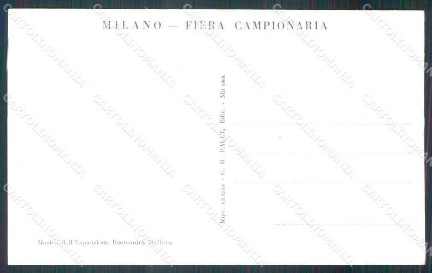 Milano città Fiera di Esposizione Economica Italiana Foto cartolina MT2145 – retro