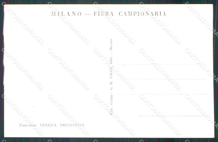 Milano città Fiera di Padiglione Venezia Tridentina Foto cartolina MT2151 – retro