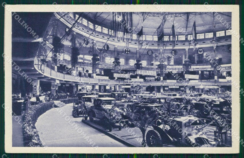 Milano città Fiera di 1928 Salone dell'Automobile cartolina MT2163 – fronte