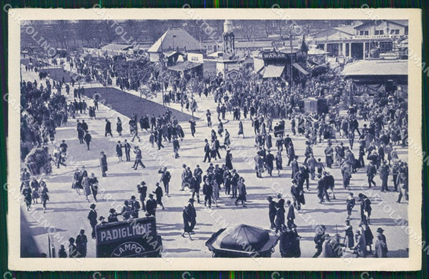 Milano città Fiera di 1928 Reparto Alimentari cartolina MT2167 – fronte