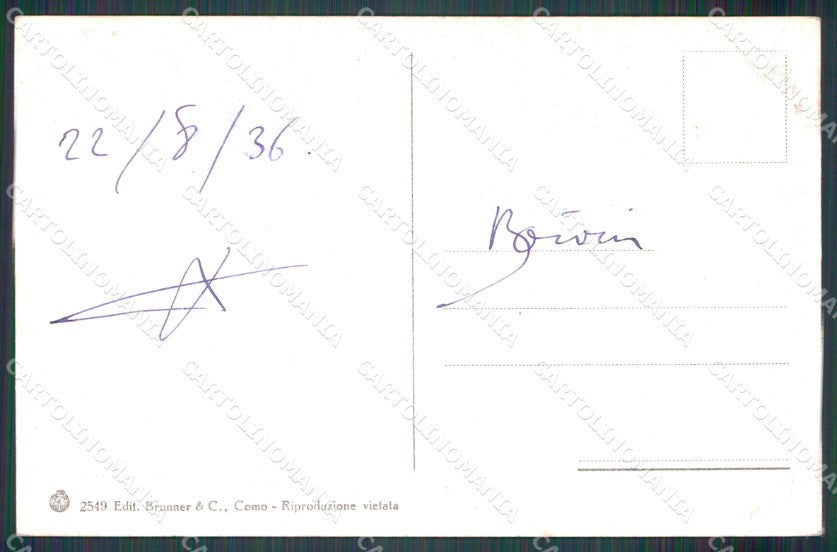 Brescia Tremosine Lago di Garda Barca cartolina MT2189 – retro