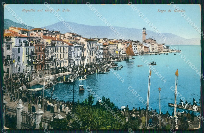 Brescia Salò Lago di Garda Regata cartolina MT2196 – fronte
