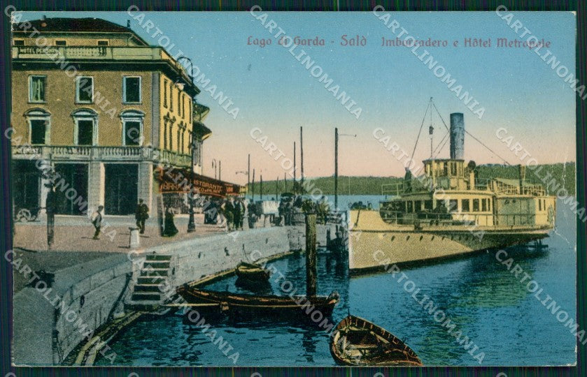 Brescia Salò Lago di Garda Battello cartolina MT2199 – fronte