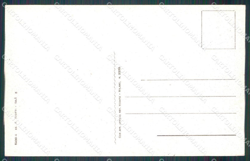 Brescia Salò Lago di Garda Battello cartolina MT2199 – retro