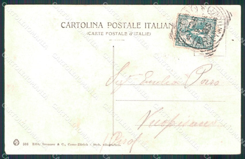 Como città Porto REINCOLLATA cartolina MT2202 – retro