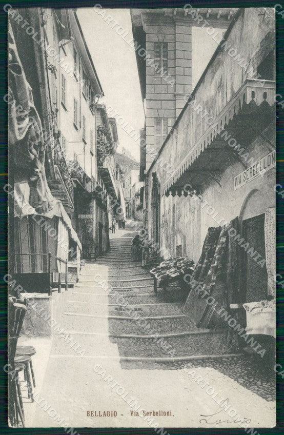Como Bellagio Via Serbelloni Lago di Como cartolina MT2220 – fronte