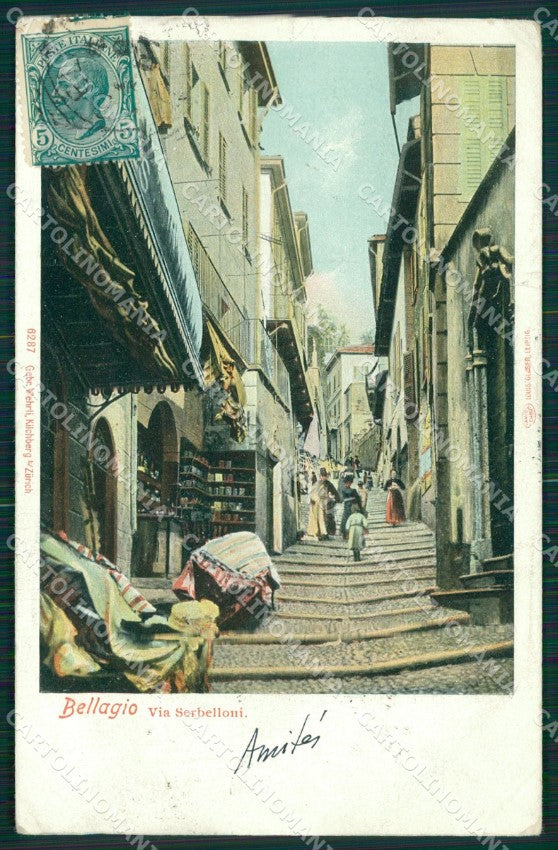 Como Bellagio Via Serbelloni Lago di Como cartolina MT2222 – fronte