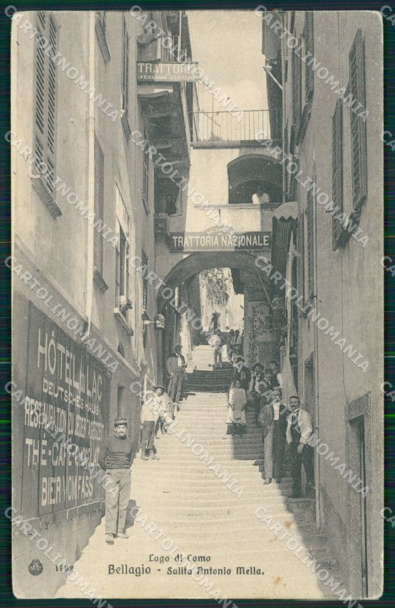 Como Bellagio Via Salita Mella Lago di Como cartolina MT2224 – fronte