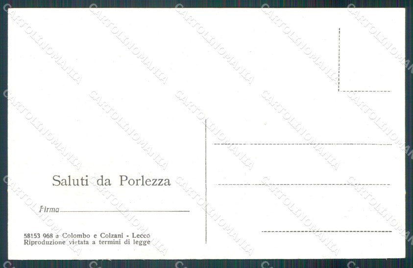 Como Porlezza Lago di Como cartolina MT2232 – retro