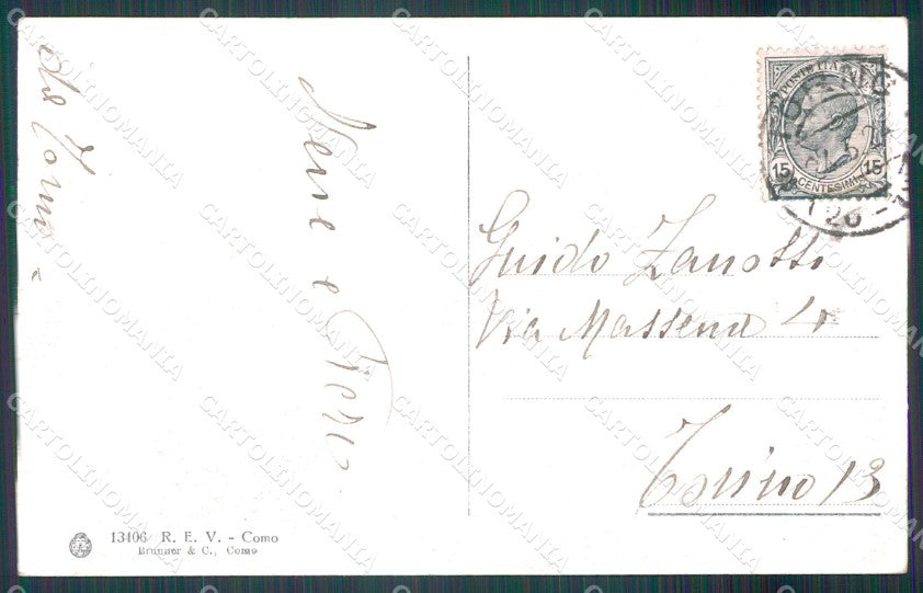 Como Torno Lago di Como cartolina MT2233 – retro