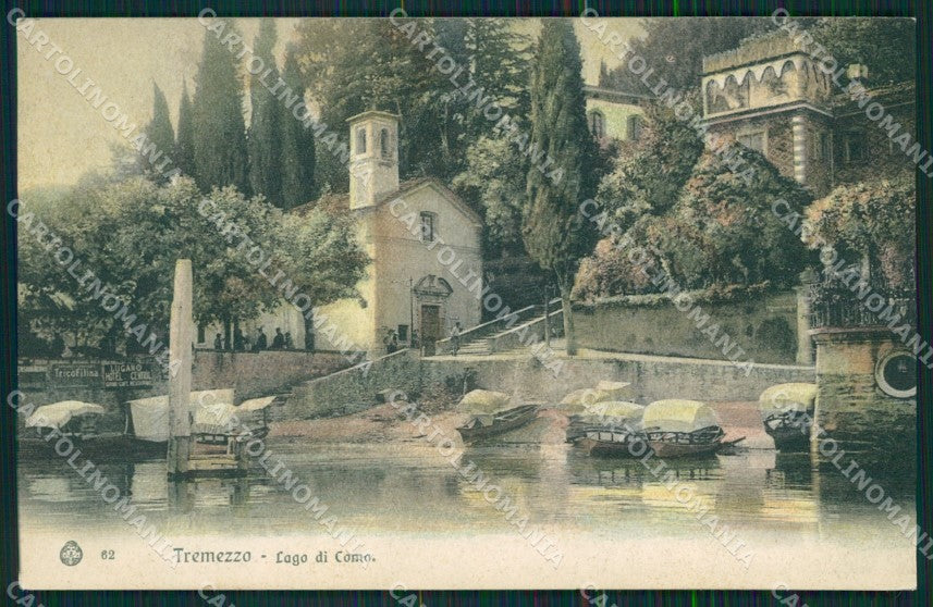 Como Tremezzo Lago di Como Barche cartolina MT2236 – fronte