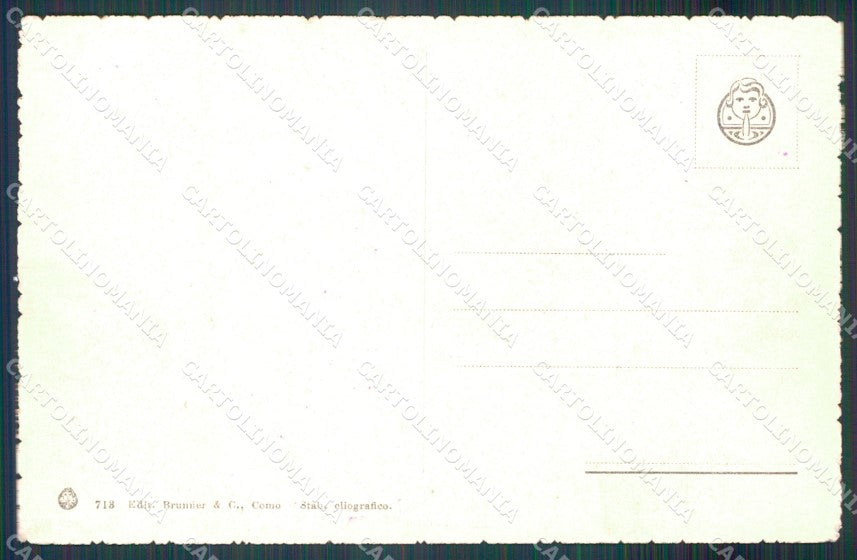Como città Lago di Barca lavandaia cartolina MT2241 – retro