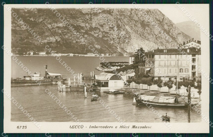Lecco città Lago di Como Imbarcadero cartolina MT2251 – fronte