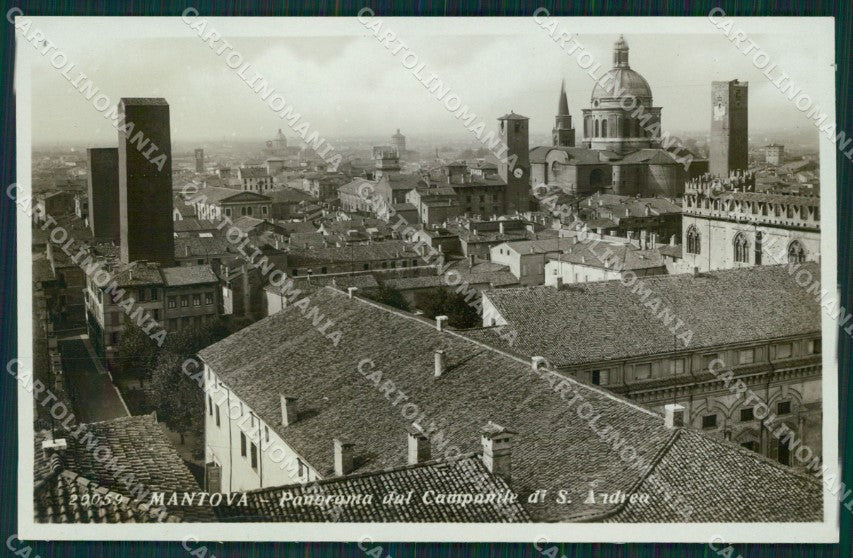 Mantova città Campanile di Sant'Andrea Foto cartolina MT2259 – fronte